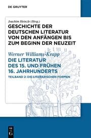 Cover von Die Literatur des 15. und frühen 16. Jahrhunderts