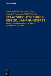 Cover von Staatsrechtslehrer des 20. Jahrhunderts