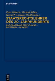 Cover von Staatsrechtslehrer des 20. Jahrhunderts