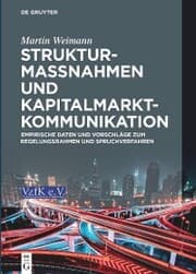 Cover von Strukturmaßnahmen und Kapitalmarktkommunikation