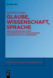 Cover von Glaube, Wissenschaft, Sprache