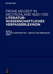 Cover von Hellwig, Christoph von - Lebaldt von Lebenwaldt, Adam