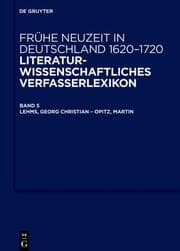 Cover von Lehms, Georg Christian - Opitz, Martin