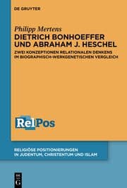 Cover von Dietrich Bonhoeffer und Abraham J. Heschel