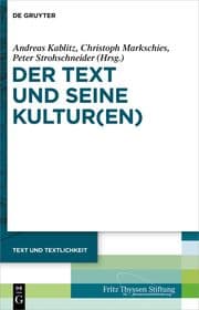 Cover von Der Text und seine Kultur(en)