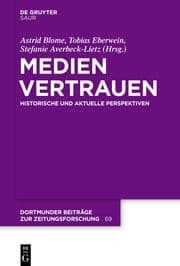 Cover von Medienvertrauen