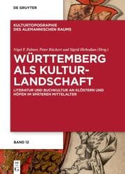 Cover von Württemberg als Kulturlandschaft