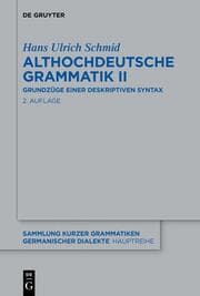 Cover von Althochdeutsche Grammatik II