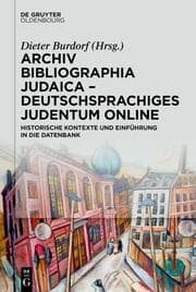 Cover von Archiv Bibliographia Judaica - Deutschsprachiges Judentum Online