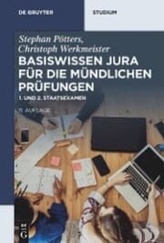 Cover von Basiswissen Jura für die mündlichen Prüfungen