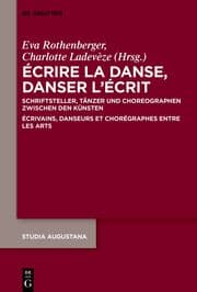 Cover von Écrire la danse, danser lécrit