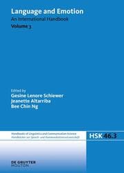 Cover von Language and Emotion. Volume 3