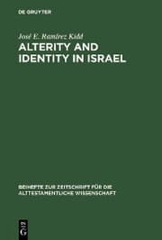 Cover von Alterity and Identity in Israel