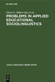 Cover von Problems in Applied Educational Sociolinguistics