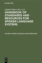 Cover von Spoken Language Characterization