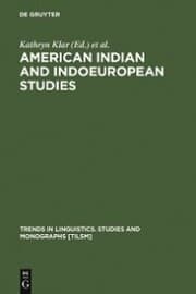 Cover von American Indian and Indoeuropean Studies