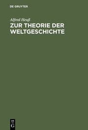 Cover von Zur Theorie der Weltgeschichte
