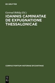 Cover von Ioannis Caminiatae de expugnatione Thessalonicae