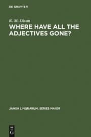 Cover von Where have All the Adjectives Gone?