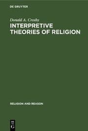 Cover von Interpretive Theories of Religion