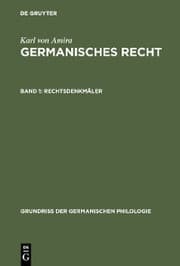 Cover von Rechtsdenkmäler