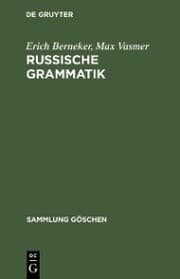 Cover von Russische Grammatik