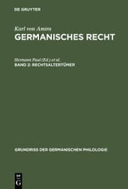 Cover von Rechtsaltertümer
