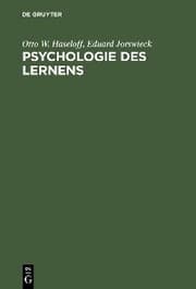 Cover von Psychologie des Lernens