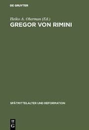 Cover von Gregor von Rimini