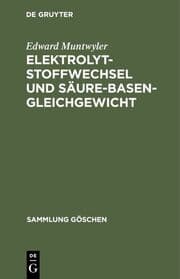 Cover von Elektrolytstoffwechsel und Säure-Basen-Gleichgewicht