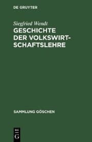 Cover von Geschichte der Volkswirtschaftslehre