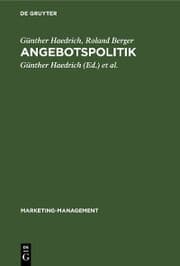 Cover von Angebotspolitik