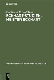 Cover von Eckhart-Studien. Meister Eckhart