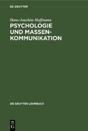 Cover von Psychologie und Massenkommunikation