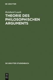 Cover von Theorie des philosophischen Arguments