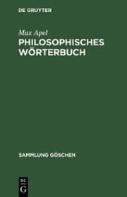 Cover von Philosophisches Wörterbuch
