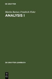 Cover von Analysis I