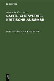 Cover von Schriften von 1817 bis 1818