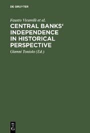 Cover von Central banks' independence in historical perspective