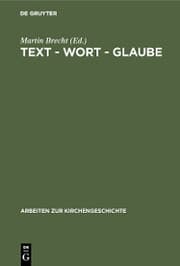 Cover von Text - Wort - Glaube