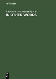 Cover von In Other Words