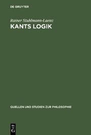 Cover von Kants Logik