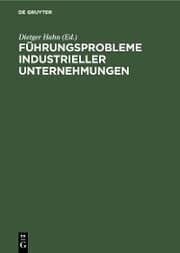 Cover von Führungsprobleme industrieller Unternehmungen