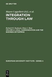 Cover von Legal Harmonization and the Business Enterprise