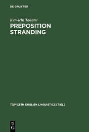 Cover von Preposition Stranding