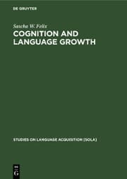 Cover von Cognition and Language Growth