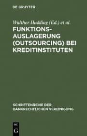 Cover von Funktionsauslagerung (Outsourcing) bei Kreditinstituten