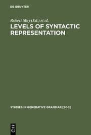 Cover von Levels of Syntactic Representation