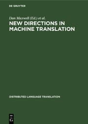 Cover von New Directions in Machine Translation