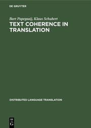 Cover von Text Coherence in Translation